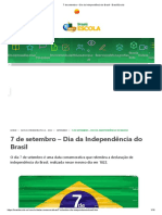 7 de Setembro - Dia Da Independência Do Brasil - Brasil Escola
