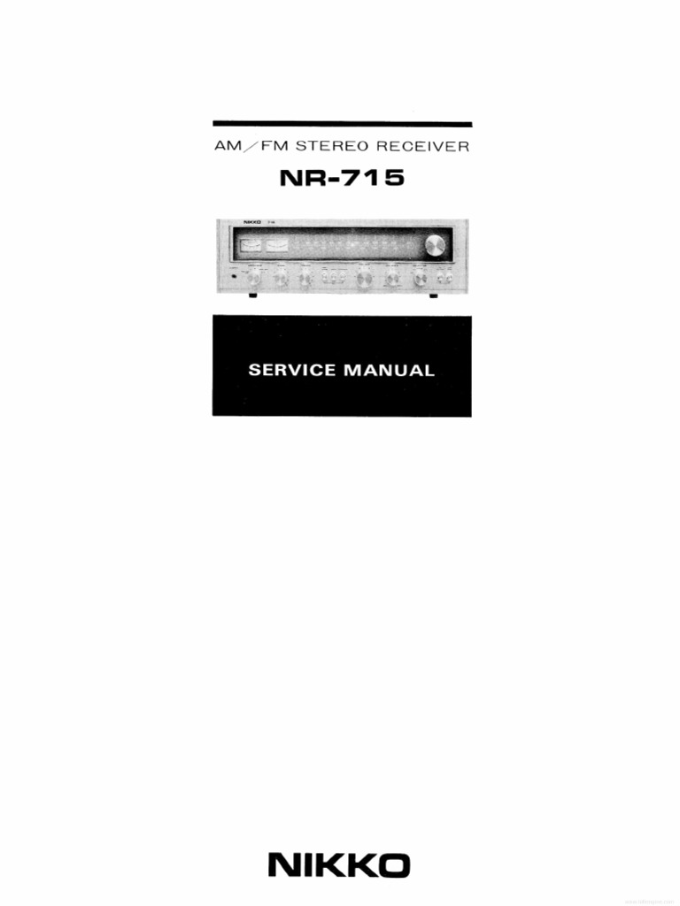 Ampli Tuner Nikko NR-715 Vintage 1978 - Son Analogique Avec Entrée Phono