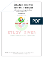 Study River Institute Current Affairs Nov 2021-June 2022