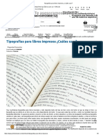 Tipografías para Libros Impresos ¿Cuáles Usar