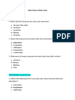 Earth Science Water Cycle Guide