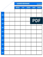 Semainier Horaire 7 Jours Paysage