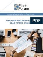 Analysing and Investigating Road Traffic Crashes