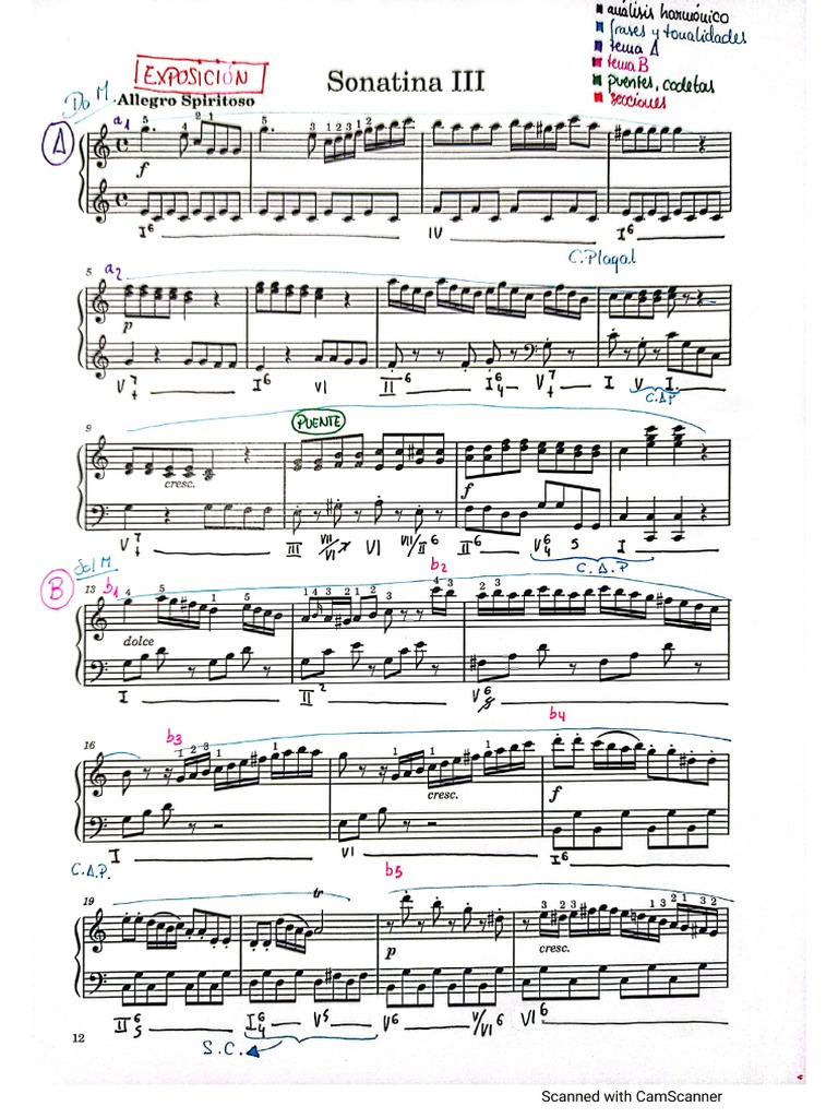 Sonatina Nº3 Op 36 Clementi Analizada Pdf