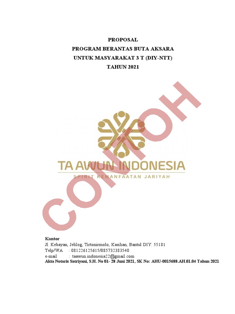 04 Contoh Proposal Beasiswa Kemitraan | PDF