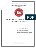 Nghiên cứu về sự hài lòng của khách hàng