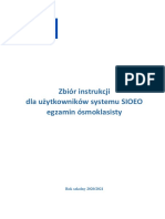 Zbiór Instrukcji Dla Użytkowników SIOEO - v13