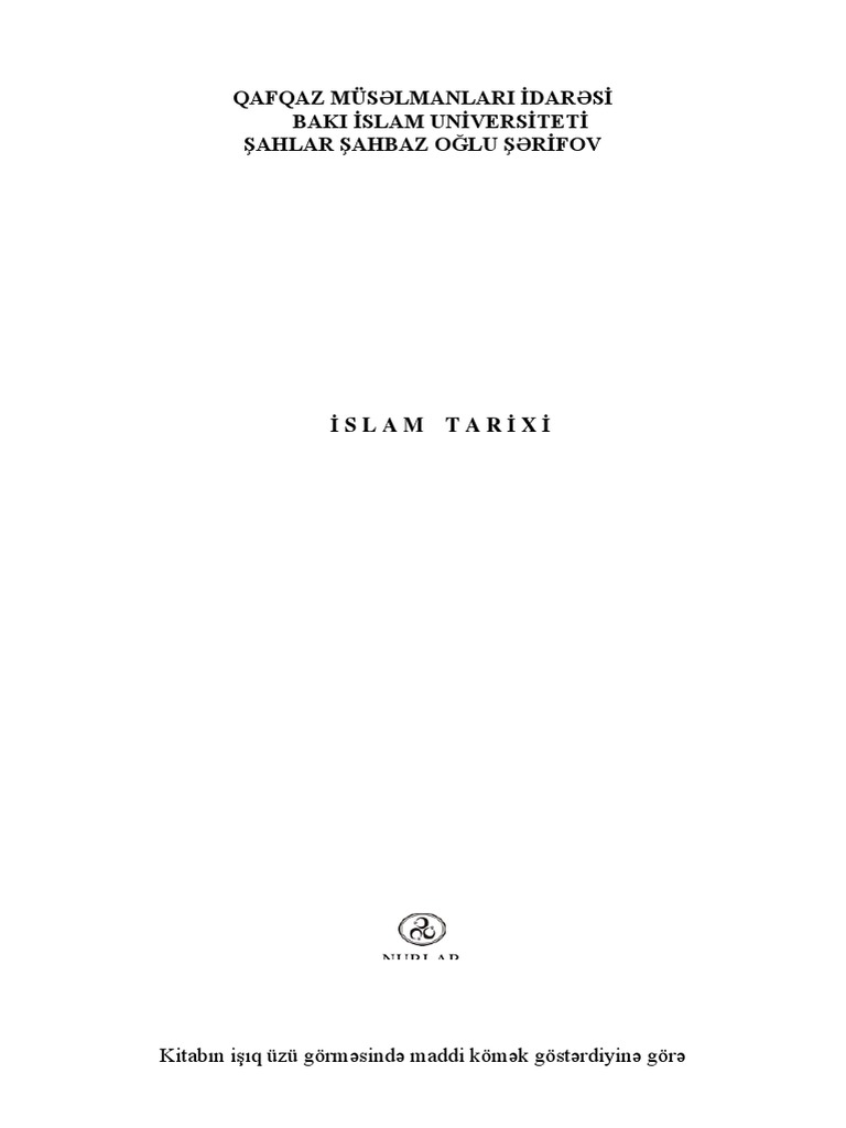 KİTAB-İSLAM-TARİXİ | PDF