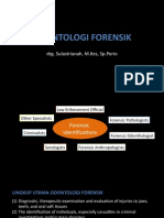 ODONTOLOGI FORENSIK: Identifikasi Dental dan Morfologi Gigi