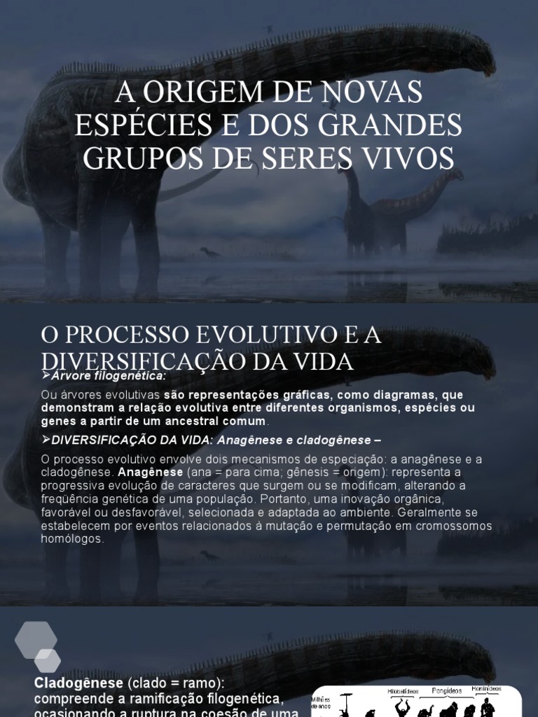 A Origem de Novas Espécies e Dos Grandes | PDF | Evolução | Plantas