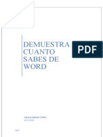 Demuestra Cuanto Sabes de Word