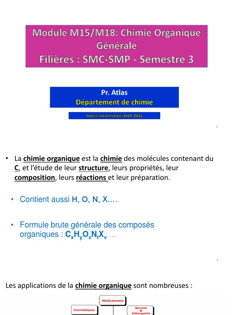 Formules et Insaturation en Chimie Organiques PDF Liaison chimique — free download