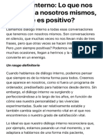 Diálogo Interno: Así Funciona - Somos Psicología y Formación