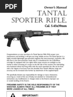 Download Tantal Sporter AK-74 Rifle Owners Manual by Robert Williams SN59724029 doc pdf