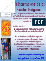 DIA INTERNACIONAL DE LOS PEUBLOS INDIGENAS Programa