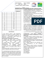 1 ANO A E 1º ANO TEC. A CIENCIAS HUMANAS 1A Tec e A SERIE II BIM Matutino