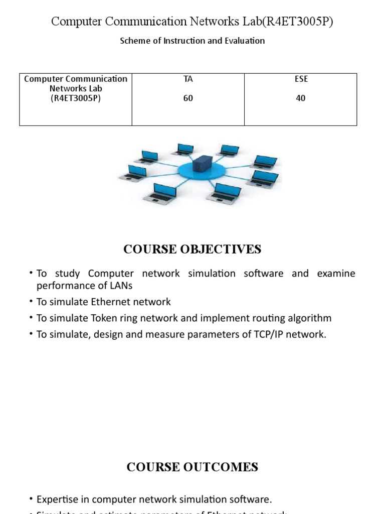Computer Communication Networks Lab (R4ET3005P) | Download Free PDF ...