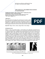 Design and Construction of A Machine For Fatigue Tests by Rotation and Flexion