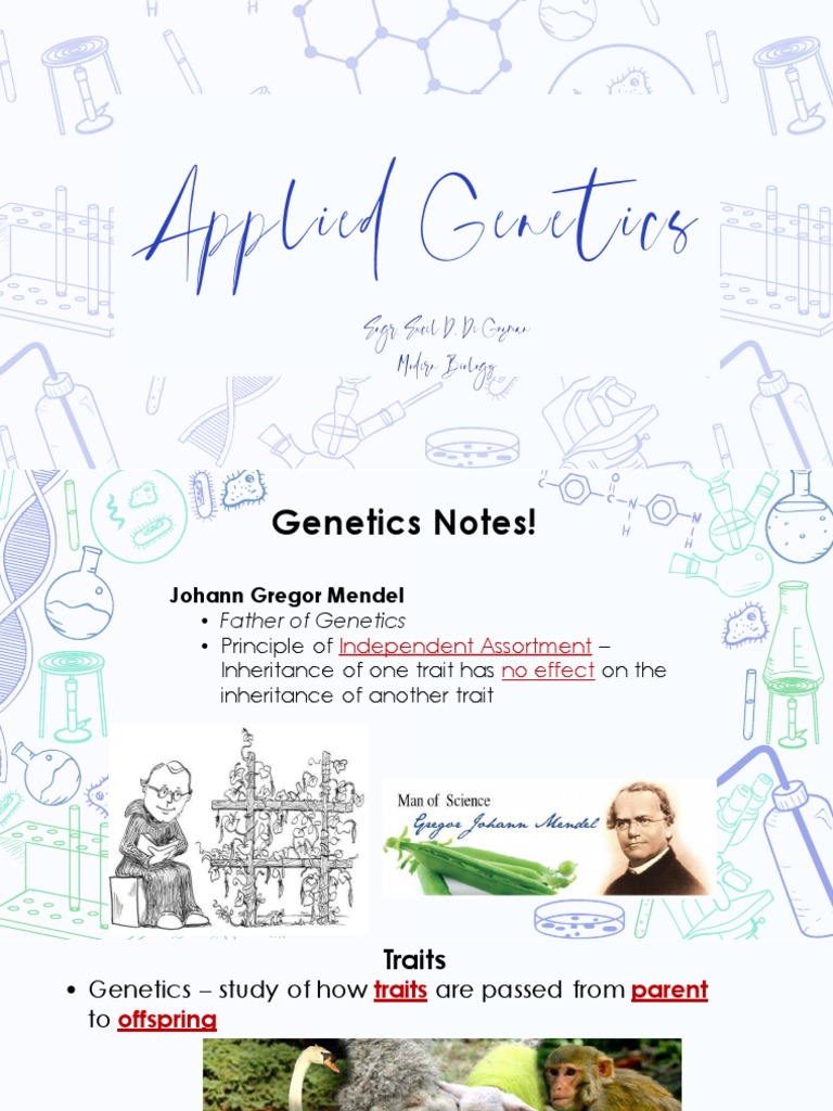 Genetics and Applications of Engineering | PDF | Gene | Dominance ...