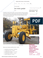 Kapasitas Produksi Motor Grader