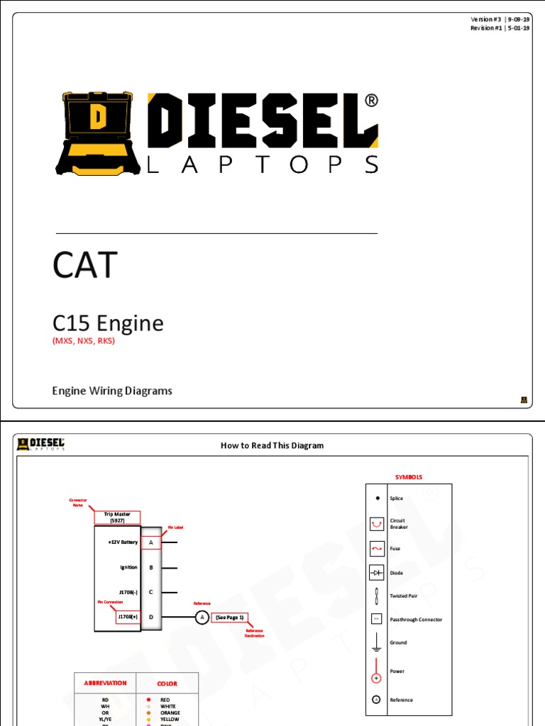CAT c15 ecm pinout PDF Valve Fuel Injection