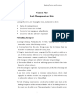 Banking Practice and Procedures Chapter Nine