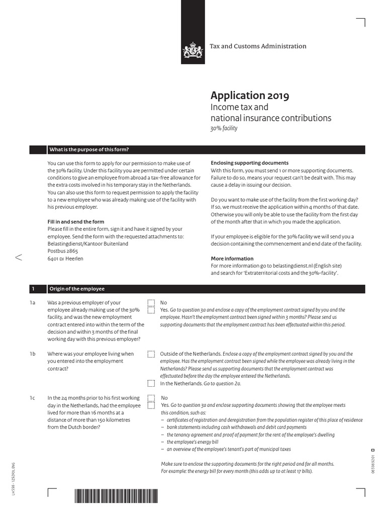30 Ruling Holiday Allowance