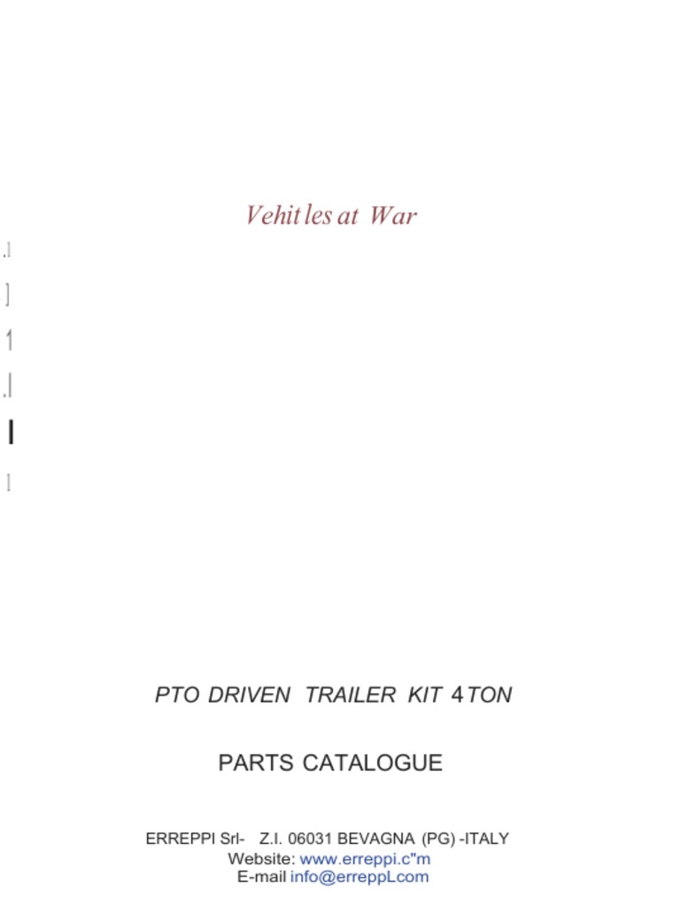AWD Trailer Parts Catalogue | PDF | Axle | Transportation Engineering