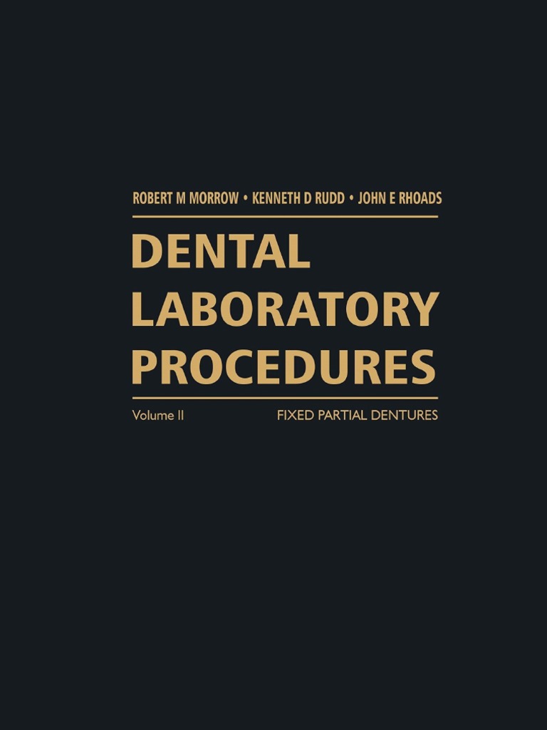 Dental Laboratory Procedures Fixed PDF Materials Chemistry