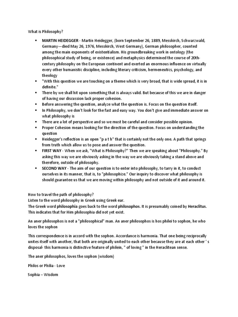 Ethics Reviewer Pdf Martin Heidegger Metaphysics