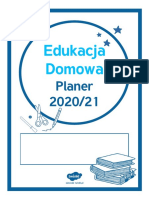 Edukacja Domowa - Planer 2020-2021