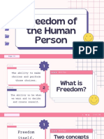 Philosophy 11 Freedom of The Human Person