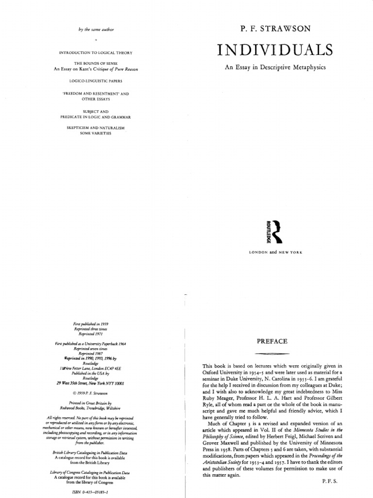 人文 Strawson, Introduction to Logical Theory Introduction to Logical Theory by Strawson, P.F.: Very Good+