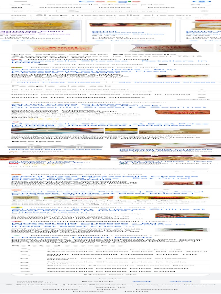 Mozzarella Cheese Price Google Search PDF Pizza Grocery Store