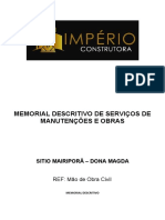 Memorial Descritivo - Sitio Mairiporã