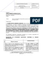 Informe Mensual de Actividades