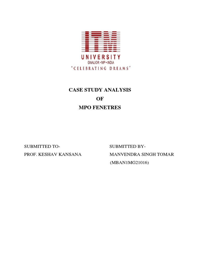 Case Study Analysis 304mm Pdf Sales Market Economics