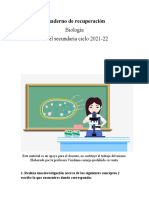 Cuadernillo de Recuperación - Biología 