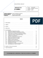 Procedimiento Orden de Cambio 01PIARE01-PRO002