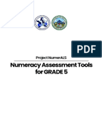 Grade 5 Numeracy Tool (PreTest)