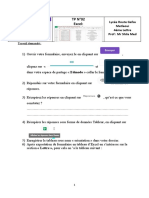 TP N°02 Excel:: Travail Demandé