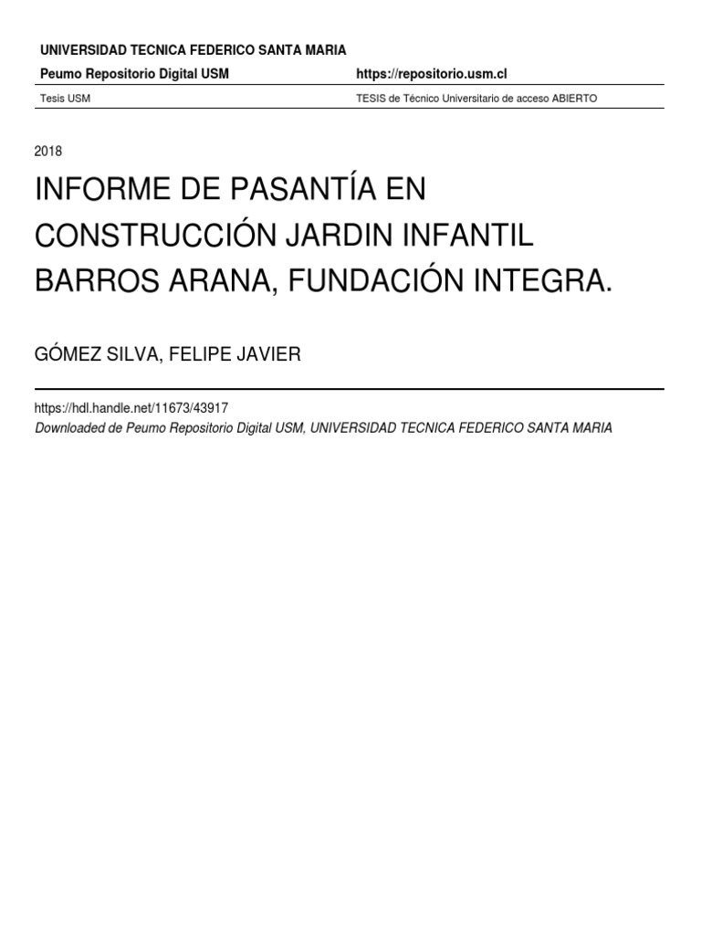 PROYECTO Construcción de Un Jardín para Niños | PDF | Calidad ...
