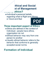 The Ethical and Social Context of Management: What Is Ethics?
