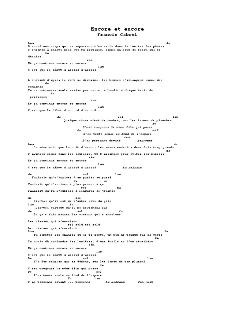 Encore Et Encore | PDF