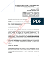 Cas Lab 17160-2017-Tacna Casación #17160-2017-Tacna El Despido Fraudulento No Debe Analizar La Proporcionalidad de La Sancion