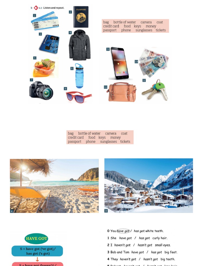 Roadmap A1 Lesson 4a 4b Have Got Pdf