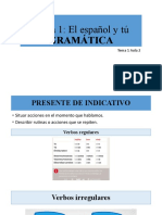 Aprende los temas básicos de gramática española