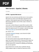 Web Servers - Apache - Ubuntu