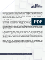 Comunicado Da Operativa Nacional Do Comitê Paulo Gustavo - 12 de Julho de 2022