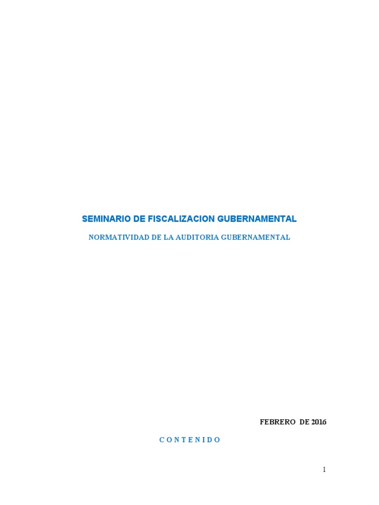 Normas de Auditoría Gubernamental en México | PDF | Auditoría | Contralor